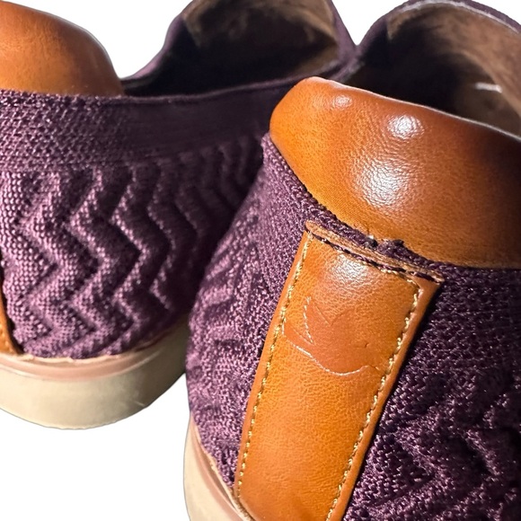 Cobb Hill Womens Camryn Eggplant Purple Slip On Knit Loafers Shoes‎ size 9 - Picture 6 of 9
